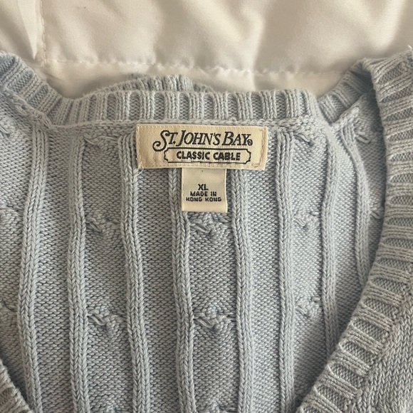 Divine Feminine Light Blue Knit Sweater XL - Picture 3 of 4